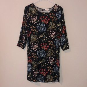 Black floral dress